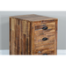 Sunny Designs Havana 20" 3-drawer Solid Acacia Wood File Cabinet in Light Brown Rustic Acacia - Bed & Sofa Hub