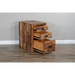 Sunny Designs Havana 20" 3-drawer Solid Acacia Wood File Cabinet in Light Brown Rustic Acacia - Bed & Sofa Hub