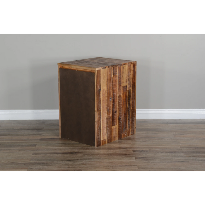 Sunny Designs Havana 20" 3-drawer Solid Acacia Wood File Cabinet in Light Brown Rustic Acacia - Bed & Sofa Hub