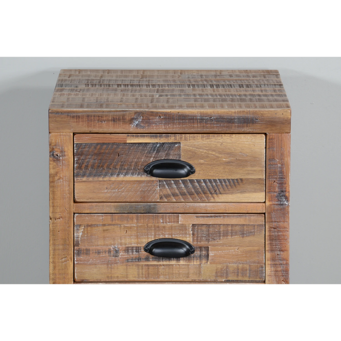 Sunny Designs Havana 20" 3-drawer Solid Acacia Wood File Cabinet in Light Brown Rustic Acacia - Bed & Sofa Hub