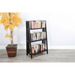 Sunny Designs 48" Mahogany Wood Folding Bookcase Black Walnut - Bed & Sofa Hub