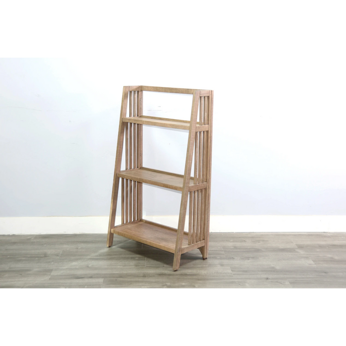 Sunny Designs 48" Mahogany Wood Folding Bookcase Desert Rock - Bed & Sofa Hub