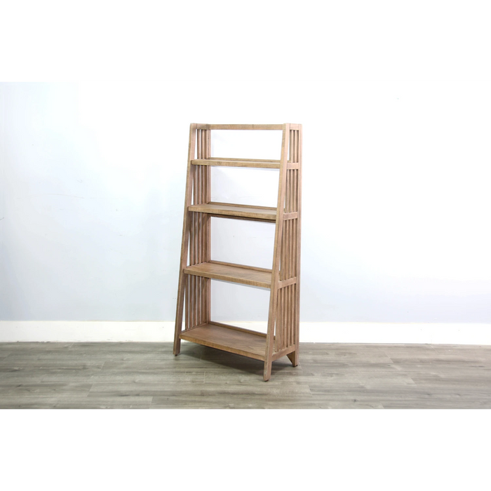 Sunny Designs  60" Mahogany Wood Folding Bookcase Desert Rock - Bed & Sofa Hub