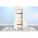 Sunny Designs white Two-Tone Wood Bookcase Marble White and Buck Skin - Bed & Sofa Hub