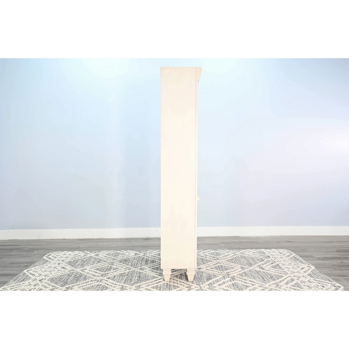 Sunny Designs Bookcase Open Marble White and Buck Skin - Bed & Sofa Hub