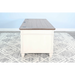 Sunny Designs White Desk with Drawers Marble White and Buck Skin - Bed & Sofa Hub