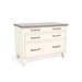 Sunny Designs Lateral File Cabinet Marble White and Buck Skin - Bed & Sofa Hub