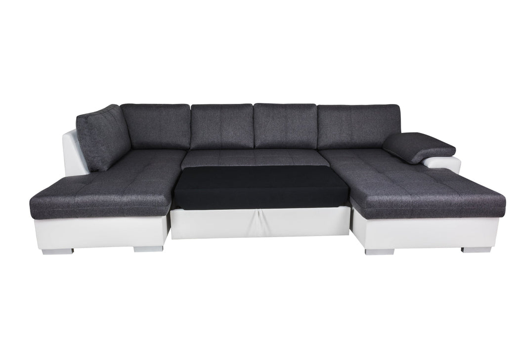 Maxima House Sectional TOKIO Maxi with FULL XL Sleeper and bedding storage WN0059 - Bed & Sofa Hub