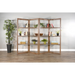Sunny Designs Doe Valley 80" Wood Room Divider/Bookcase in Taupe Brown Buckskin - Bed & Sofa Hub