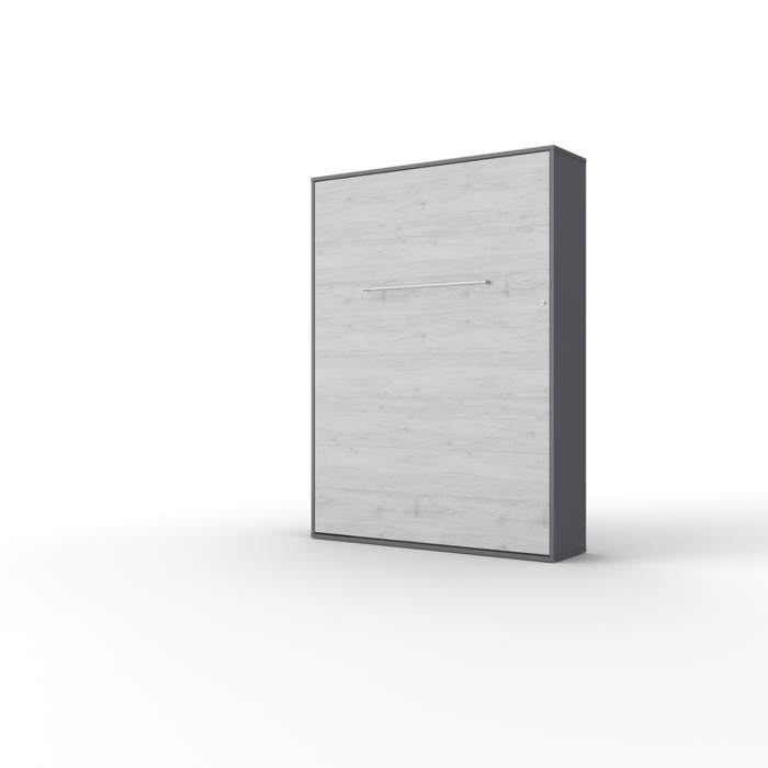 Maxima House Vertical Murphy bed Invento European FULL XL with mattress and LED included - Bed & Sofa Hub