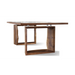 Maxima House Solid Wood/ Tampered Glass Dining Table Gor Xo - Bed & Sofa Hub