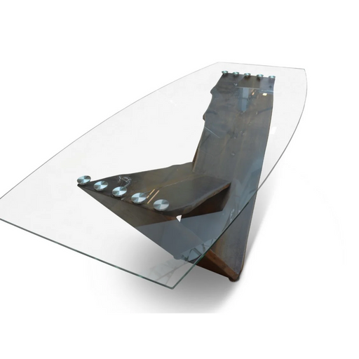 Maxima House Winik Glass Top Dining Table - Bed & Sofa Hub