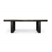 Maxima House Kanto-T Glass Top Solid Wood Dining Table - Bed & Sofa Hub