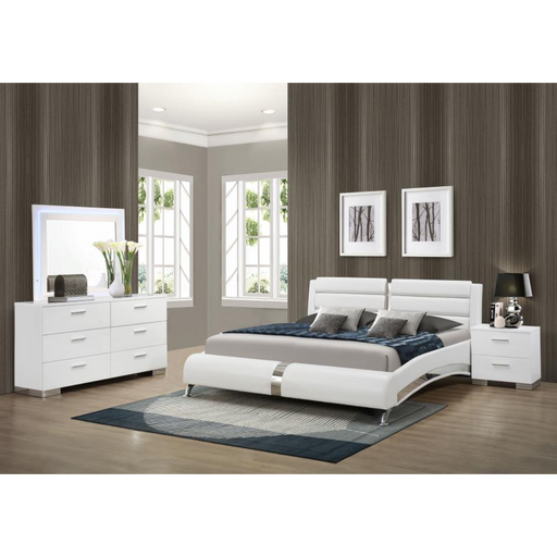 Coaster Jeremaine 4-piece Bedroom Set White - Bed & Sofa Hub