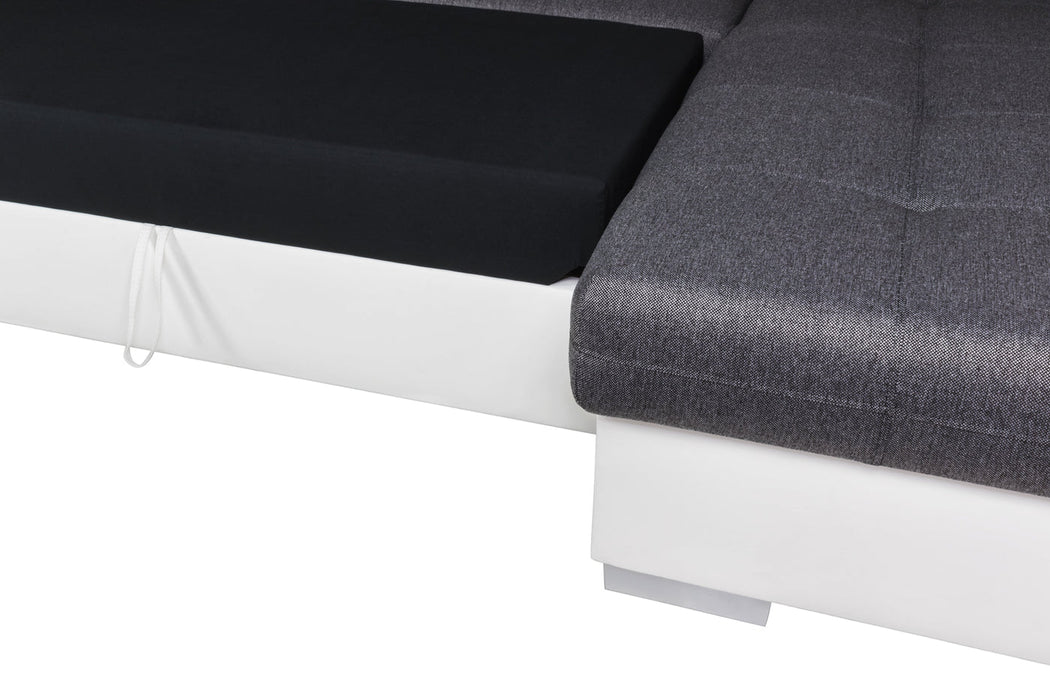 Maxima House Sectional TOKIO Maxi with FULL XL Sleeper and bedding storage WN0059 - Bed & Sofa Hub