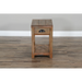 Sunny Designs Durango Coastal Mahogany Wood Chairside Table in Weathered Brown - Bed & Sofa Hub
