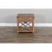 Sunny Designs Durango 22" Coastal Mahogany Wood End Table in Weathered Brown - Bed & Sofa Hub