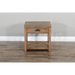 Sunny Designs Durango 22" Coastal Mahogany Wood End Table in Weathered Brown - Bed & Sofa Hub
