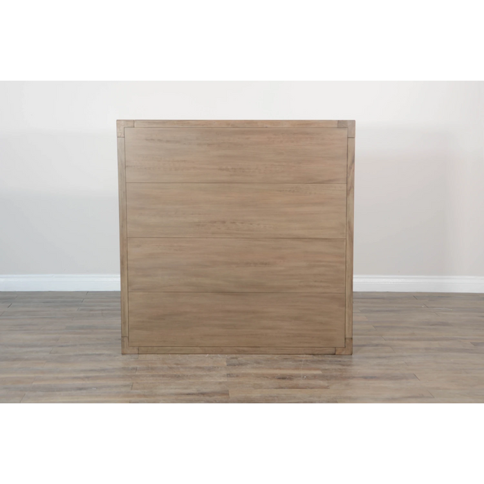 Sunny Designs Doe Valley Mahogany Wood Coffee Table with Casters in Light Brown Buckskin - Bed & Sofa Hub