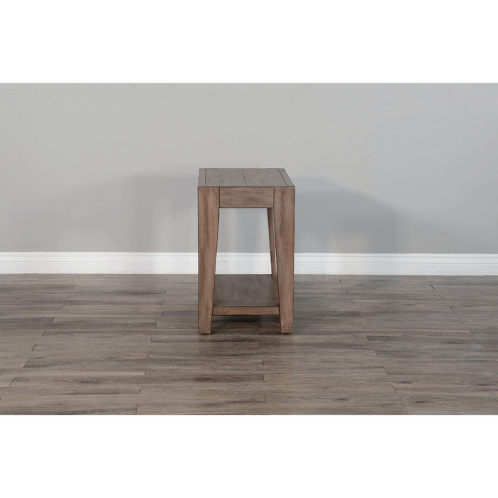 Sunny Designs Doe Valley 48" Mahogany Wood Coffee Table in Taupe Brown Buckskin - Bed & Sofa Hub