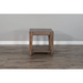 Sunny Designs Doe Valley 24" Mid-Century Wood End Table in Taupe Brown - Bed & Sofa Hub