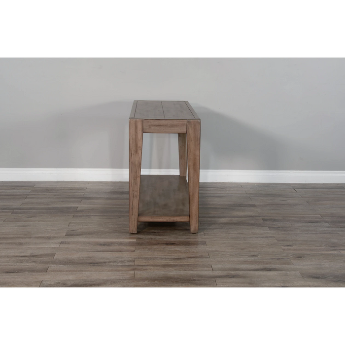 Sunny Designs Doe Valley 50" Mid-Century Mahogany Wood Sofa Table in Taupe Brown Buckskin - Bed & Sofa Hub