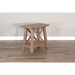 Sunny Designs Vivian 16" Farmhouse Mahogany Wood Chair Side Table in Light Brown Desert Rock - Bed & Sofa Hub