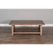 Sunny Designs Vivian 52" Farmhouse Mahogany Wood Coffee Table in Light Brown Desert Rock - Bed & Sofa Hub