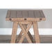 Sunny Designs Vivian 24" Farmhouse Mahogany Wood End Table in Light Brown Desert Rock - Bed & Sofa Hub