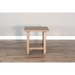 Sunny Designs Vivian 24" Farmhouse Mahogany Wood End Table in Light Brown Desert Rock - Bed & Sofa Hub