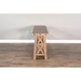 Sunny Designs Vivian 60" Farmhouse Mahogany Wood Sofa Table in Light Brown Desert Rock - Bed & Sofa Hub