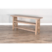 Sunny Designs Vivian 60" Farmhouse Mahogany Wood Sofa Table in Light Brown Desert Rock - Bed & Sofa Hub