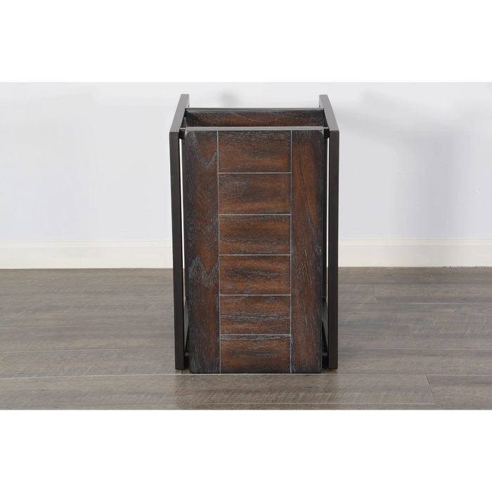 Sunny Designs French Metal Sled Base Chair Side Table French - Bed & Sofa Hub