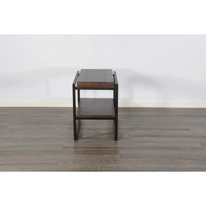 Sunny Designs French Metal Sled Base Chair Side Table French - Bed & Sofa Hub