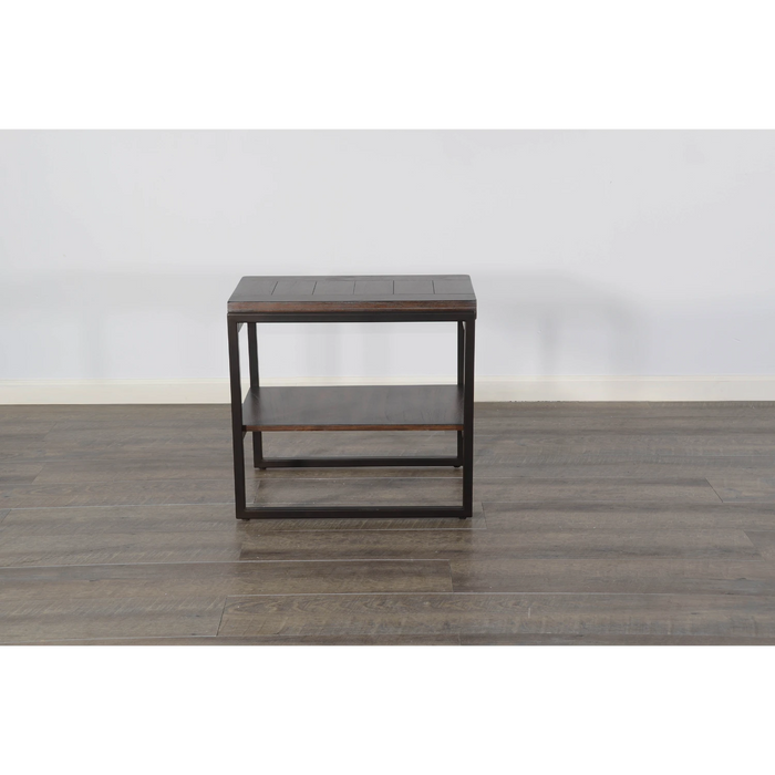 Sunny Designs French Metal Sled Base Chair Side Table French - Bed & Sofa Hub