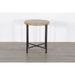 Sunny Designs Round  22" Distressed Chair Side Table Weathered Brown - Bed & Sofa Hub