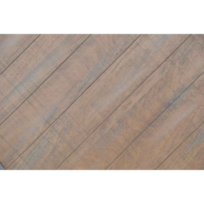 Sunny Designs Round 28" Distressed End Table Weathered Brown - Bed & Sofa Hub