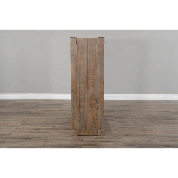 Sunny Designs 48" Sleek and Modern Wood Sofa Table in Weathered Brown - Bed & Sofa Hub