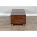 Sunny Designs Santa Fe 48" Traditional Wood Trunk Coffee Table in Dark Chocolate - Bed & Sofa Hub
