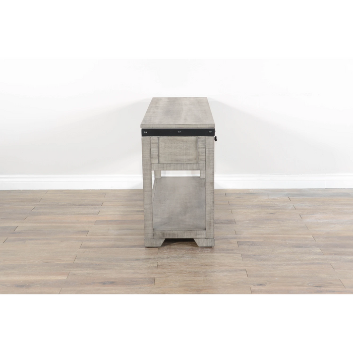 Sunny Designs Traditional Mahogany Wood Sofa Table in Alpine Gray - Bed & Sofa Hub