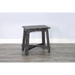 Sunny Designs Marina Farmhouse Mahogany Wood Chair Side Table in Black Sand - Bed & Sofa Hub