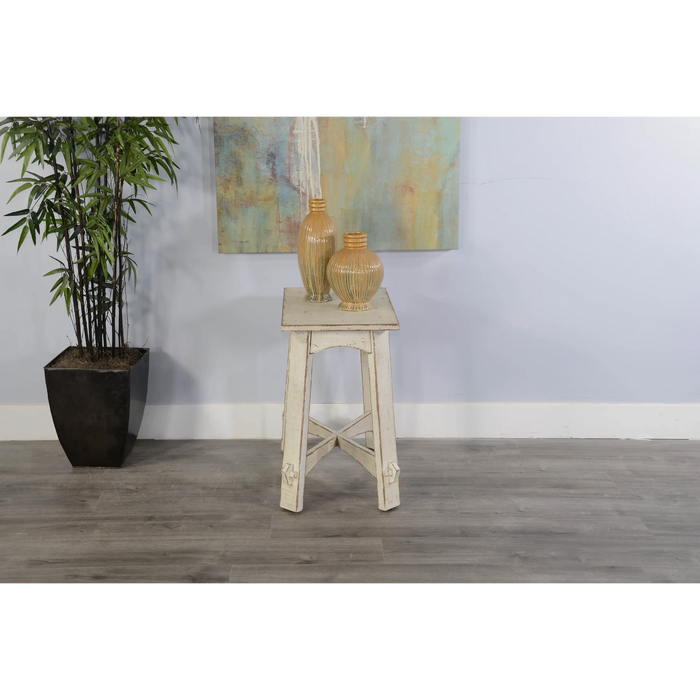 Sunny Designs White Sand Chair Side Table White Sand - Bed & Sofa Hub