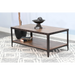 Sunny Designs San Diego Metal & Solid Wood Coffee Table in Antique Brown - Bed & Sofa Hub