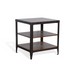 Sunny Designs San Diego Metal & Solid Wood End Table in Antique Brown - Bed & Sofa Hub
