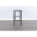 Sunny Designs San Diego Wood and Metal Sofa Bar Table Antique Brown - Bed & Sofa Hub