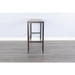 Sunny Designs San Diego Wood and Metal Sofa Bar Table Antique Brown - Bed & Sofa Hub