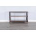Sunny Designs San Diego Metal & Solid Wood Sofa Table in Antique Brown - Bed & Sofa Hub