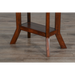 Sunny Designs Santa Fe 25" Mahogany Wood Chair Side Table in Dark Chocolate - Bed & Sofa Hub