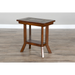 Sunny Designs Santa Fe 25" Mahogany Wood Chair Side Table in Dark Chocolate - Bed & Sofa Hub
