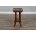Sunny Designs Santa Fe 25" Mahogany Wood Chair Side Table in Dark Chocolate - Bed & Sofa Hub